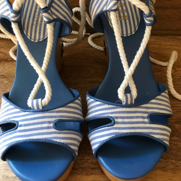 Lauren by Ralph Lauren nautical espadrille wedges - Picture 8 of 8